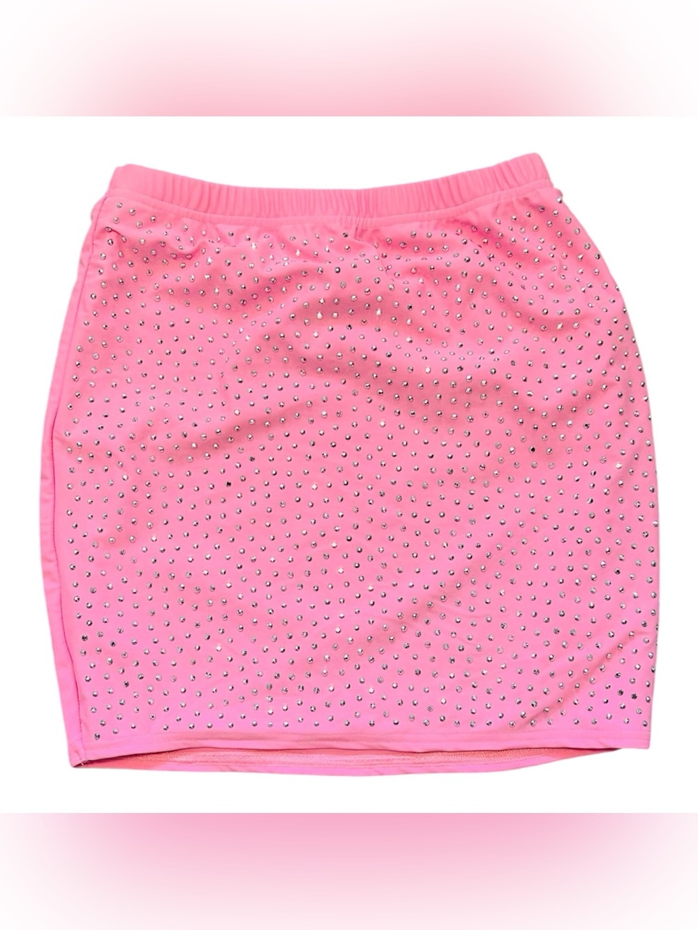 Hot & Delicious Rhinestones Mini Skirt size M